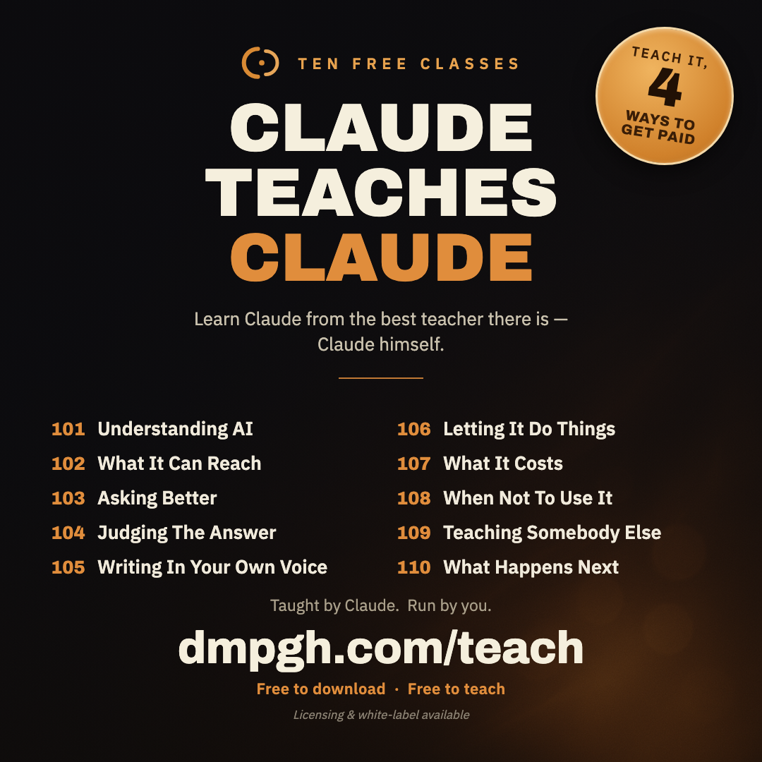Claude Teaches Claude — Facebook ad